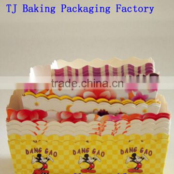 Rectangle Paper Baking Cupcake Cup for cakes Disposable cake liners