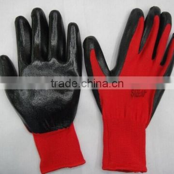 40g/pair nitrile coated gloves for safety production, safety products