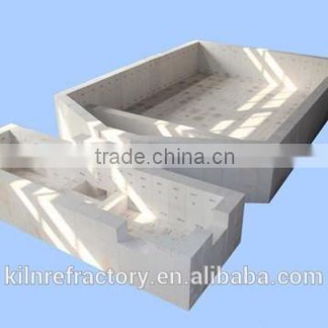 Refractory Brick Factory Fused Cast AZS insulating fire brick