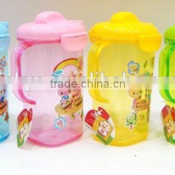 1L children plastic juice jug with lid and handle