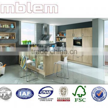 2016 modern wood grain MFC kitchen cabinets with good price