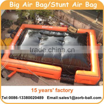 2016 New Design inflatable jump bag, big air bag for snowboard with EN14960 certificate