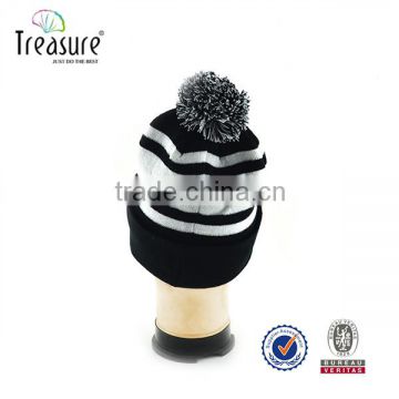 Wholesale Cheap Colorful 100% Arcylic Fur Ball Knitted Beanies Hat