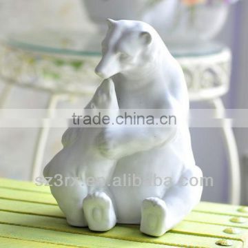 10"DIY White Blank Polar Bear Vinyl Figure/Custom DIY White Blank Big Size animal Vinyl Figures/China manufacturer DIY Vinyl Toy