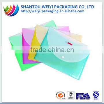 PVC PP OPP document plastic envelope folder china supplier