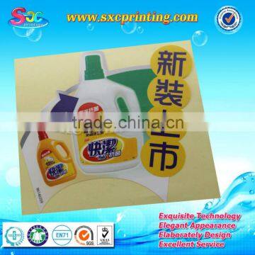 Customized hot selling shampoo bottle adhesive sticker