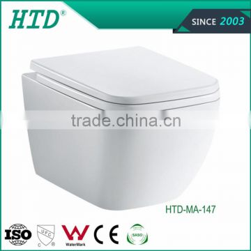 HTD-MA-147 Western style modern design wall hanging ceramic toilet
