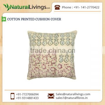 Low Price Quality Assured Cushion Cover with Printed Designs