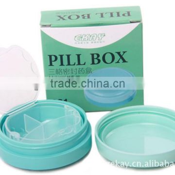 plastic round pill box