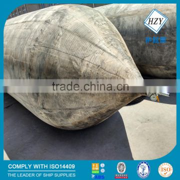 Boat rubber airbag for ship launching