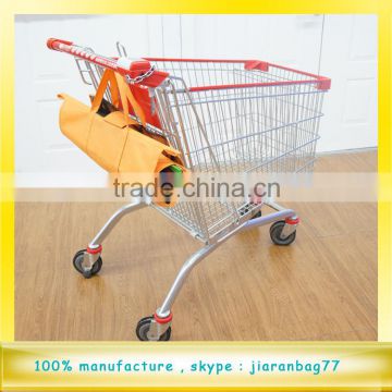 Reusable colorful trolley bags supermarket, grocery trolley bag, trolley shopping bag