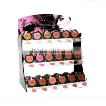 Acrylic Illuminating Blush Display Cosmetic dispaly shelf