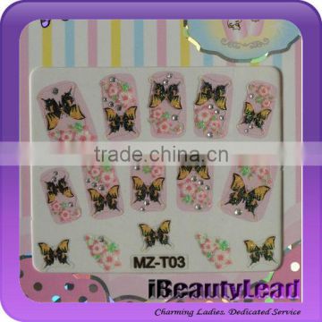 High quality nail art sticker nail patch nail wraps with different designs