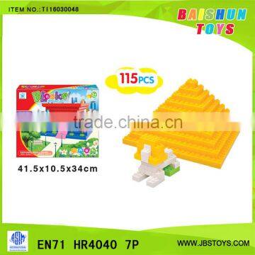 good selling brick, building block. toy brick 115pcs TI16030048