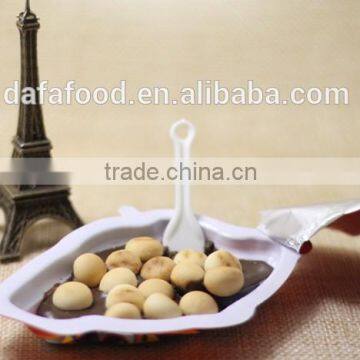 colored car shape chocolate cup with biscuit food candy