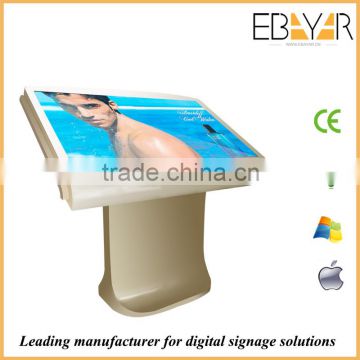 Windows 55inch commercial advertising kiosk manufactory in Guangzhou video player/touchable standable screen