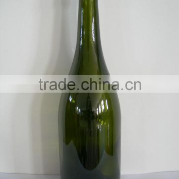 screw top glass wine bottles /750ml green wine bottle /glass wine bottles wholesale