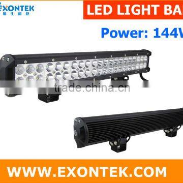 Car light, 4x4 accessories, C.REE offroad LED light bar 144W, wholesale led light bar 144W, IP67, 4x4, SUV, ATV, UTV