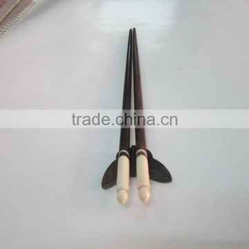 Durable wooden chopsticks with lotus shape from Vietnam leading manufacturer