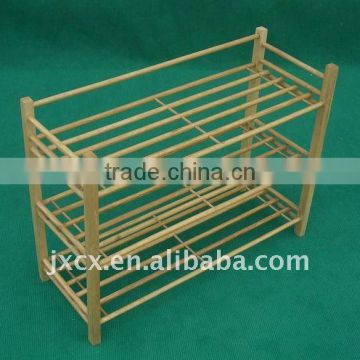 H1324 3 shelf bamboo shoe rack