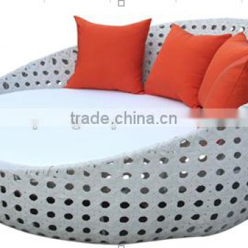 2014 hot sale outdoor rattan daybed with canopy