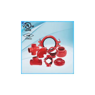 Ductile Iron Cross (Grooved pipe fitting) FM/UL Approved
