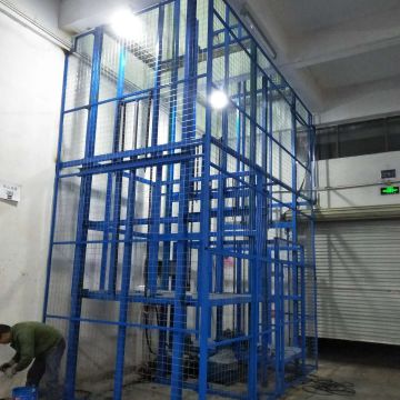 Hydraulic Cage Lift Hydraulic Passenger Lift Anti-rust Plastic Coated Safety Mesh Enclosure
