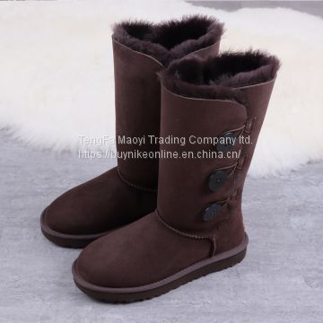 UGG Bailey Button Triplet II 1873 For Women in Chocolate