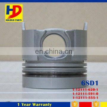 Diesel Engine Spare Parts 6SD1 Piston With Pin 1-12111-620-1