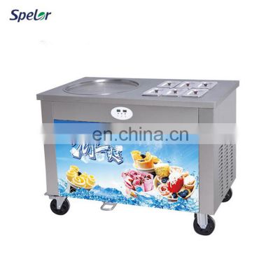 Professional Manufacturer Supplier Single Pan Fried Ice Cream Machine Roll Machines