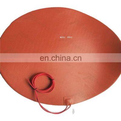 High Thermal Efficiency silicone rubber heating pad in diameter 500mm for printer