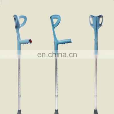 adjustable height forearm walking elbow crutches with three joints