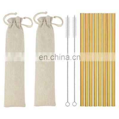biodegradable drinking bamboo straw with cleaning brush