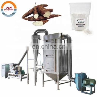 Automatic industrial dry cassava flour processing grinding milling machine industry dried yam grinder hammer mill price for sale