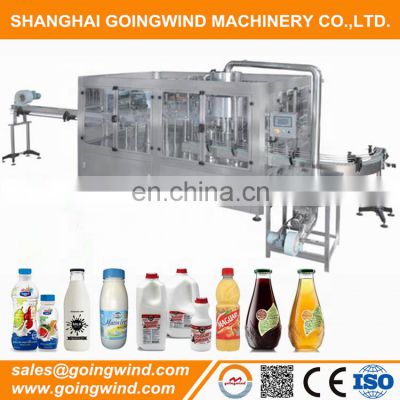 Automatic fruit juice bottling machine auto liquid glass plastic bottling filling packing plant cheap price for sale