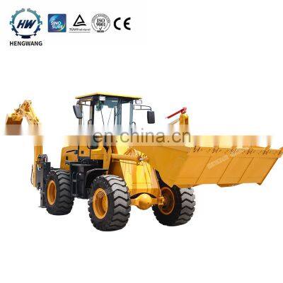 Hot sale TOP 10 brand Towable small backhoe wheel 4wd backhoe