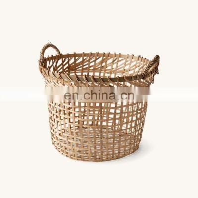 Best selling product Woven Bamboo Storage Basket manufacturer Handmade Organic Wholesale Made in Vietnam