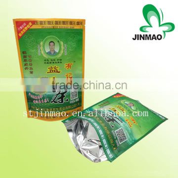 Plastic tea packaging stand up pouch