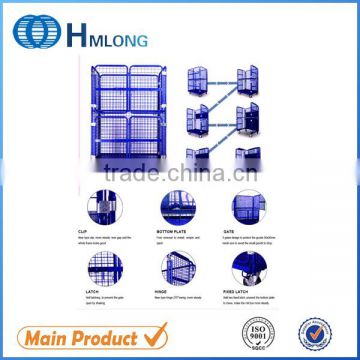 3 sided steel cargo storage roll cage containers manufacturer