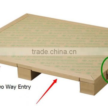 One Way Use Single Faced Logistic Packaging Two Way Entry Paper Pallet