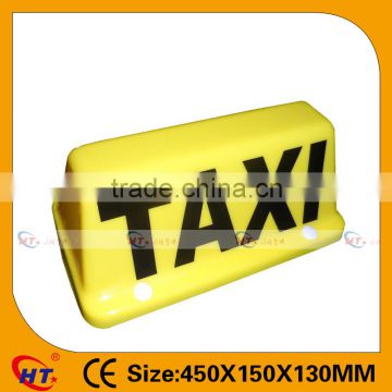 High bright PP plastic led taxi roof sign for sale