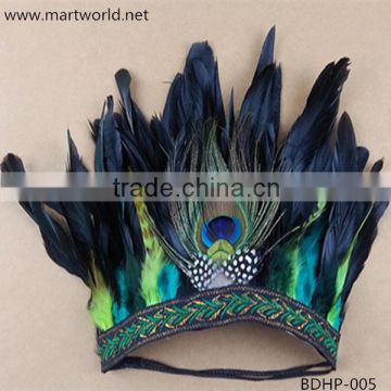 belly dance feather headpiece (BDHP-005)