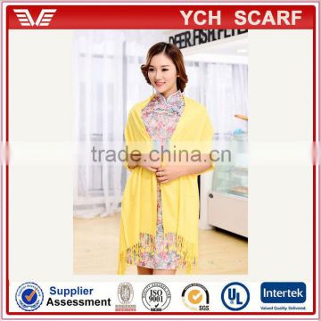 Low MOQ color dyed viscose cheap wholesale shawl