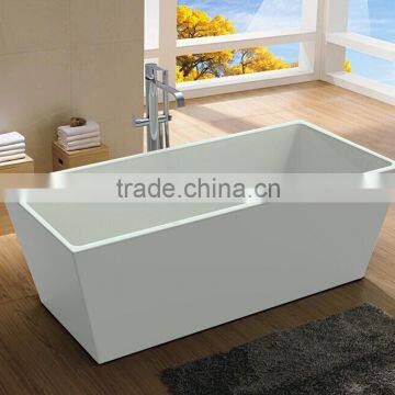 Q160 acrylic modern square cheap small deep bathtub
