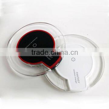 Best Price Round Shape Design Wireless Charger for Galaxy s4 s5 s6 s7 Charging Pad