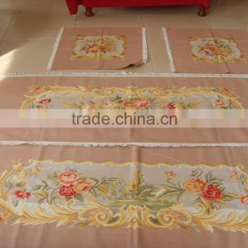 Handmade aubusson french style sofa cover set