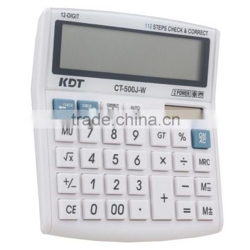 KDT big keyboard calculator,112 steps check and correct calculator