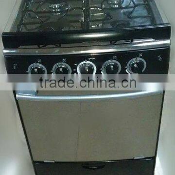 free standing built-in 4 burner gas oven with removable lid
