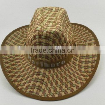 Factory in Zhejiang China special summer straw cowboy hat