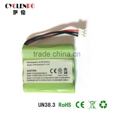 New arrival!! 4.8v 800mah aa battery ni mh pack 4.8v ni mh battery pack rechargeable
